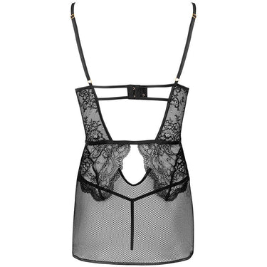Set Sensuale in Pizzo e Rete Nera - Eleganza e Seduzione